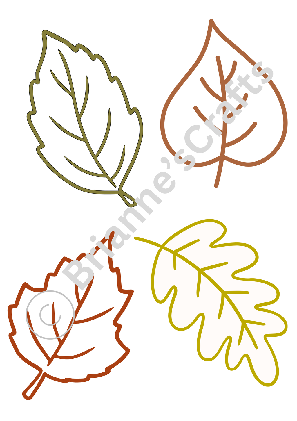 Thanksgiving Wreath Template – Brianne’s Crafts